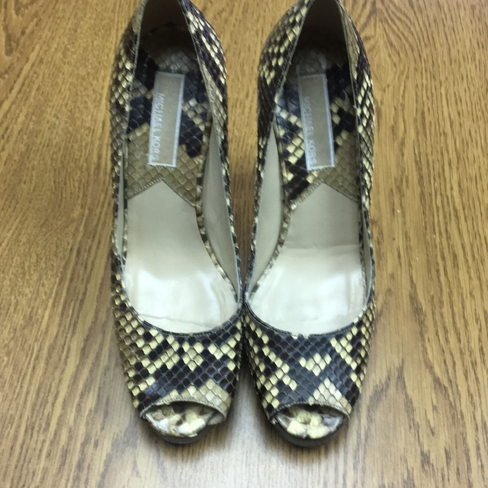 Michael Kors snake platforms